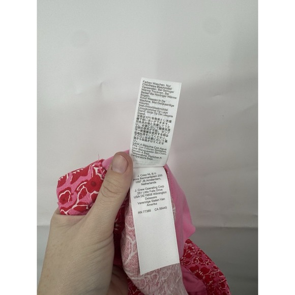 J. Crew Factory High Rise Floral Print Short Pink Red Linen‎ Blend Womens 14 NEW - Picture 6 of 11
